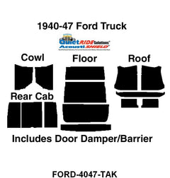 ACOUSTISHIELD INSULATION KIT - 40-47 PICKUP