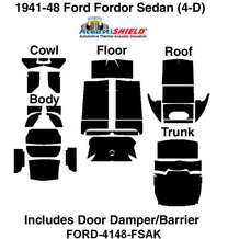 ACOUSTISHIELD KIT - 41-48 FORD, MERCURY 4-DOOR SEDAN