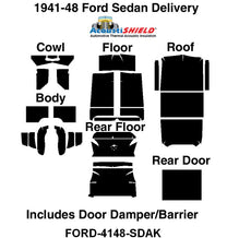 ACOUSTISHIELD INSULATION KIT - 42-48 SEDAN DELIVERY