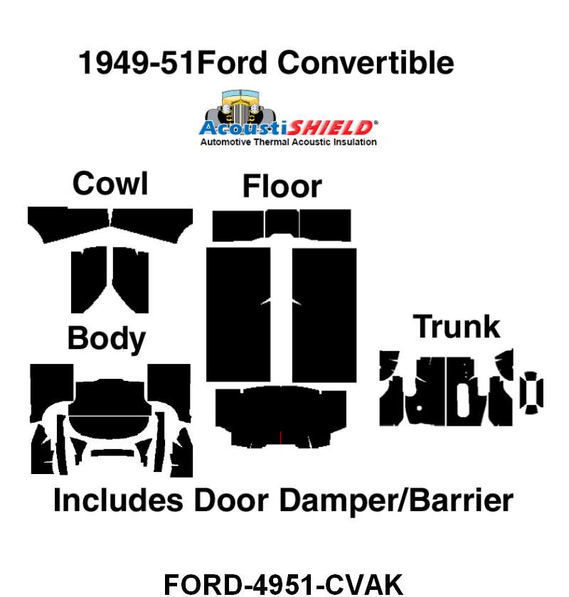 ACOUSTISHIELD KIT - 49-51 CONVERTIBLE