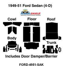 ACOUSTISHIELD INSULATION KIT - 49-51 SEDAN