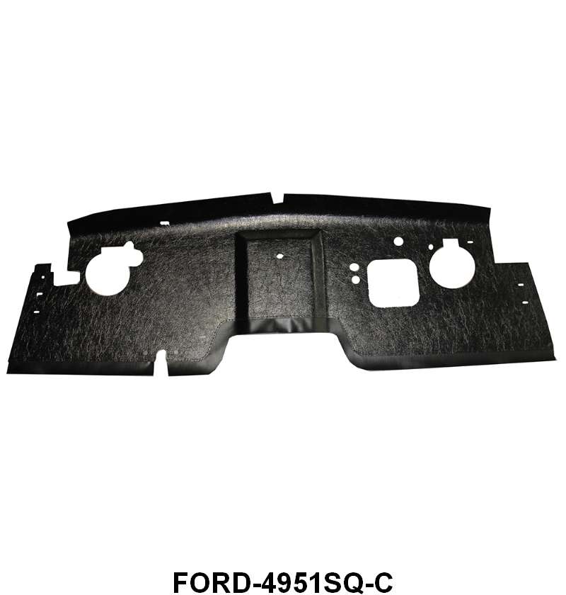 ABS PLASTIC FIREWALL INSULATOR - 49-51 PASS SQUARE HUMP WITH HOLES