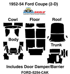 ACOUSTISHIELD INSULATION KIT - 52-54 HARDTOP