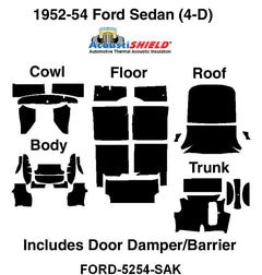 ACOUSTISHIELD INSULATION KIT - 52-54 SEDAN