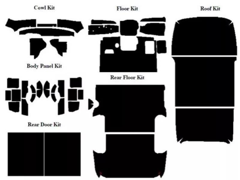 ACOUSTISHIELD INSULATION KIT - 53-55 PANEL