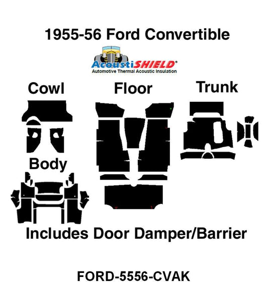 ACOUSTISHIELD KIT - 55-56 CONVERTIBLE