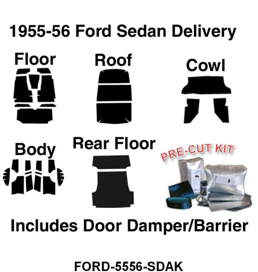 ACOUSTISHIELD INSULATION KIT - 55-56 SEDAN DELIVERY