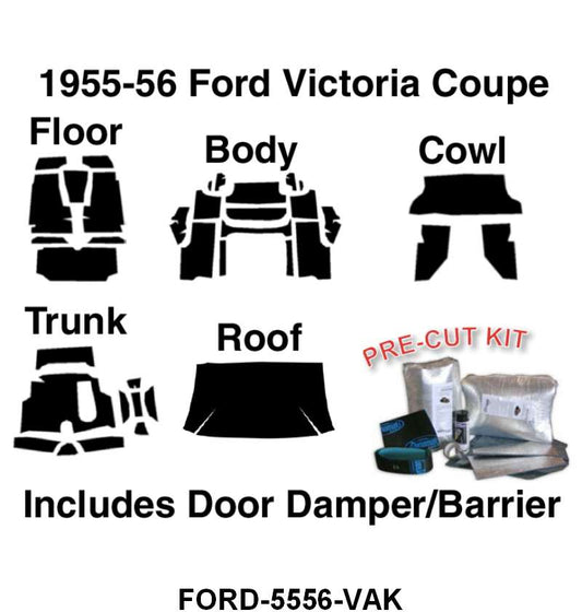 ACOUSTISHIELD KIT - 55-56 2 DOOR HARDTOP