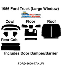 ACOUSTISHIELD INSULATION KIT - 56 PICKUP WITH BIG WINDOW