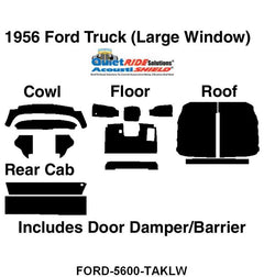 ACOUSTISHIELD INSULATION KIT - 56 PICKUP WITH BIG WINDOW