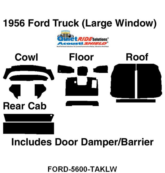 ACOUSTISHIELD KIT - 56 PICKUP WITH BIG WINDOW