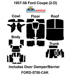 ACOUSTISHIELD INSULATION KIT - 57-58 2-DOOR HARDTOP