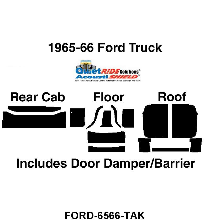 ACOUSTISHIELD INSULATION KIT - 65-66 PICKUP