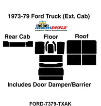 ACOUSTISHIELD INSULATION KIT - 74-79 EXTENDED CAB PICKUP