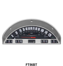 CLASSIC INSTRUMENTS 1956 DIRECT FIT GAUGES - BLACK BACKGROUND, BEZEL NOT INCL.
