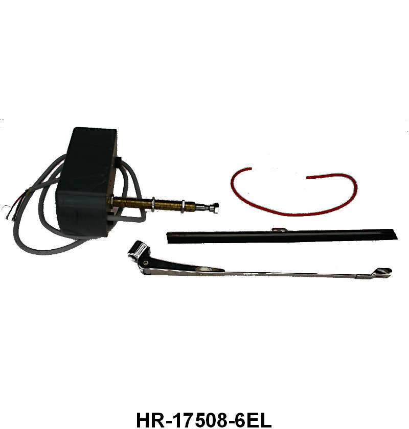 UNIVERSAL "MIGHTY WIPER" WIPER MOTOR - 6 VOLT, 3" SHAFT, LONG ARM