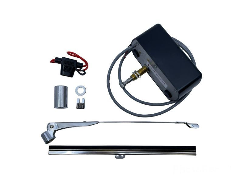 UNIVERSAL "MIGHTY WIPER" WIPER MOTOR - 12 VOLT, 1.5" SHAFT, LONG ARM