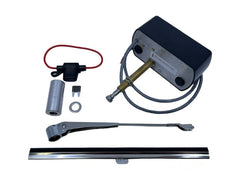 UNIVERSAL "MIGHTY WIPER" WIPER MOTOR - 12 VOLT, 2.5" SHAFT, SHORT ARM