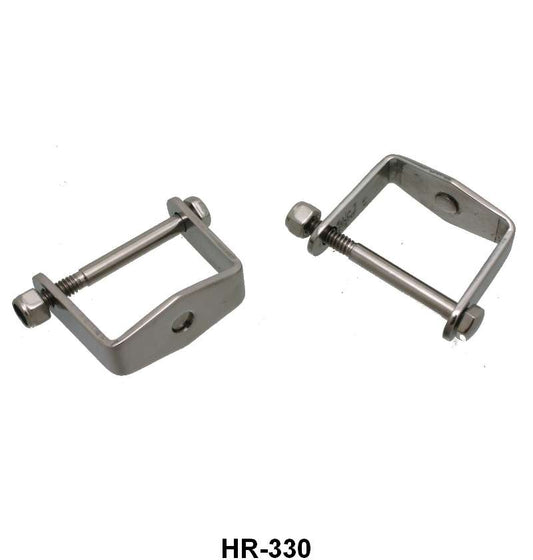 STREET ROD POLISHED STAINLESS  LEAF SPRING CLAMPS - 28-32 PASS/PU 1-3/4"