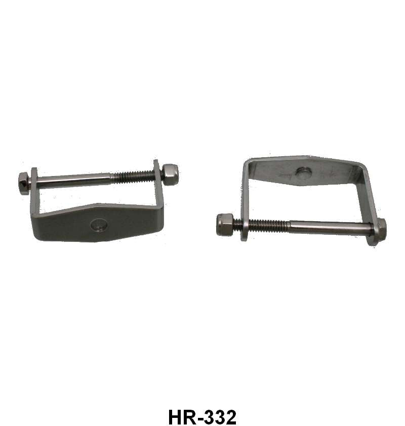 STREET ROD POLISHED STAINLESS  LEAF SPRING CLAMPS - 32-48 PASS 32-41 PU 2-1/4"