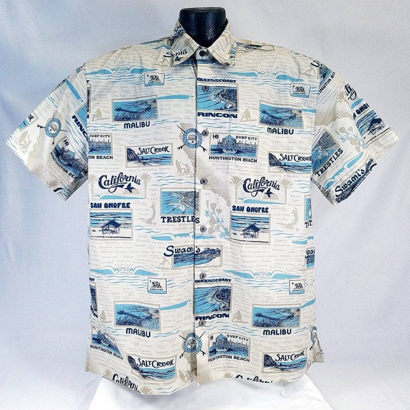 CALIFORNIA SURF  ALOHA SHIRT - LARGE