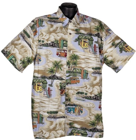 ALOHA SHIRT - VINTAGE WOODIE  - SMALL