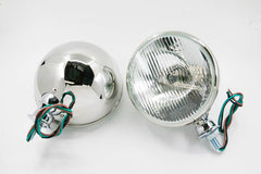 UNIVERSAL KING BEE HEADLIGHTS - STAINLESS WITH 12 VOLT 7