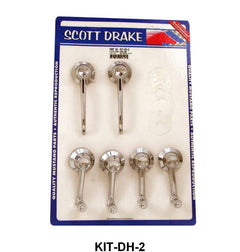 INSIDE DOOR HANDLE & WINDOW CRANK KIT - 65 MUSTANG CPE/CONV