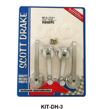 INSIDE DOOR HANDLE & WINDOW CRANK KIT - 65-67 MUSTANG FASTBACK
