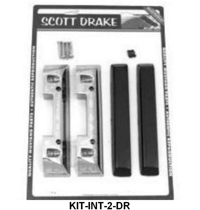 ARM REST KIT - 66 MUSTANG DARK RED