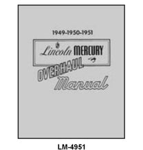 SHOP MANUALS - 49-51 LINCOLN, MERCURY