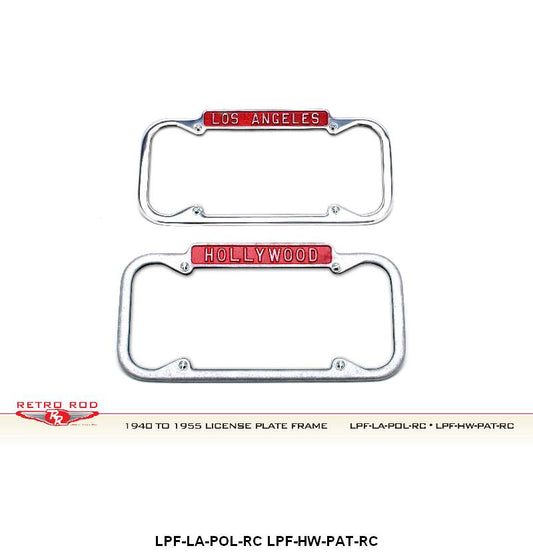 "LOS ANGELES" LICENSE PLATE FRAME - POLISHED 40-55