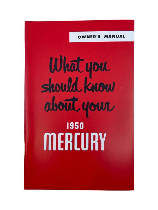 OWNERS MANUAL - 50 MERCURY