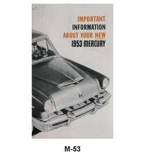 OWNERS MANUAL - 53 MERCURY