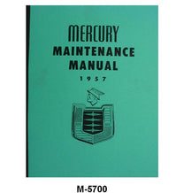 SHOP MANUAL - 57 MERCURY
