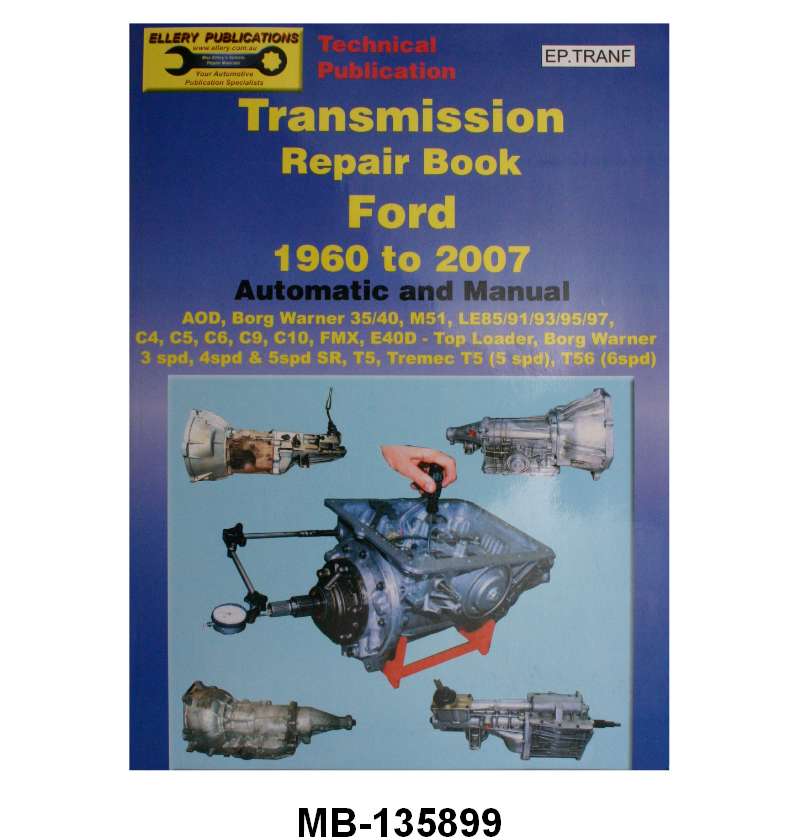 FORD TRANSMISSION REPAIR BOOK - 1960-2001