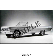 BLACK AND WHITE PICTURE - 65 MERCURY COMET CONVERTIBLE