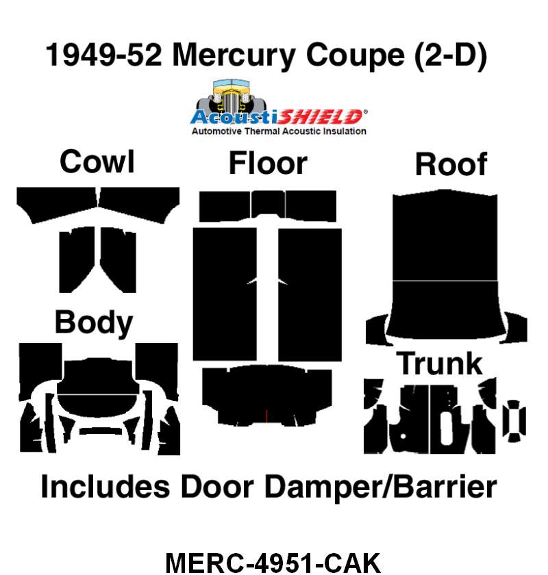 ACOUSTISHIELD KIT - 49-51 MERCURY COUPE