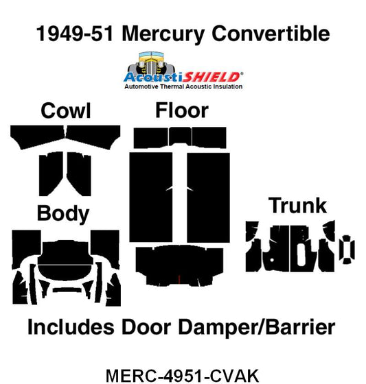 ACOUSTISHIELD KIT - 49-51 MERCURY CONVERTIBLE