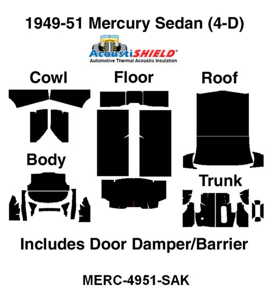 ACOUSTISHIELD KIT - 49-51 MERCURY SEDAN