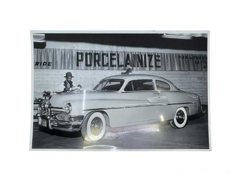 BLACK AND WHITE PICTURES - 51 MERCURY COUPE