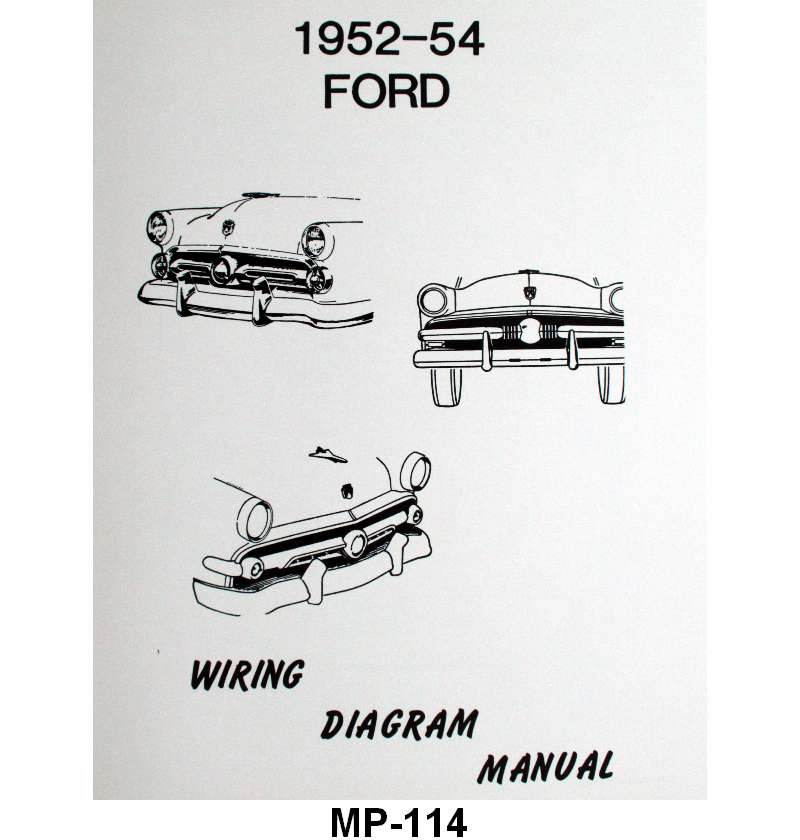 WIRING DIAGRAM MANUAL - 52-54 FORD PASSENGER