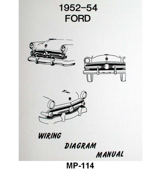 WIRING DIAGRAM MANUAL - 52-54 FORD PASSENGER