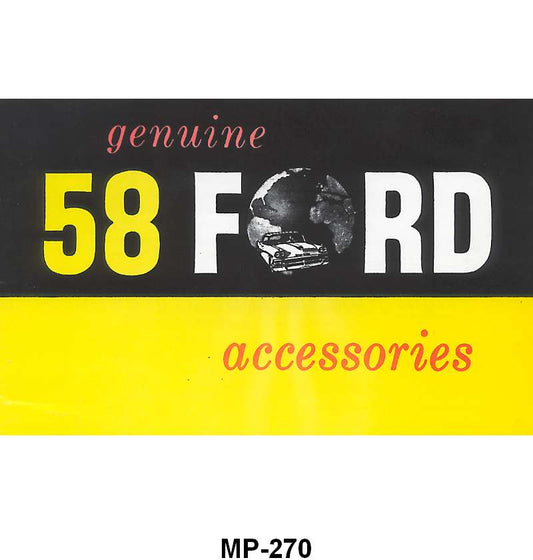 ACCESSORY BROCHURE - 58 PASSENGER AND 58 F-100/F-350