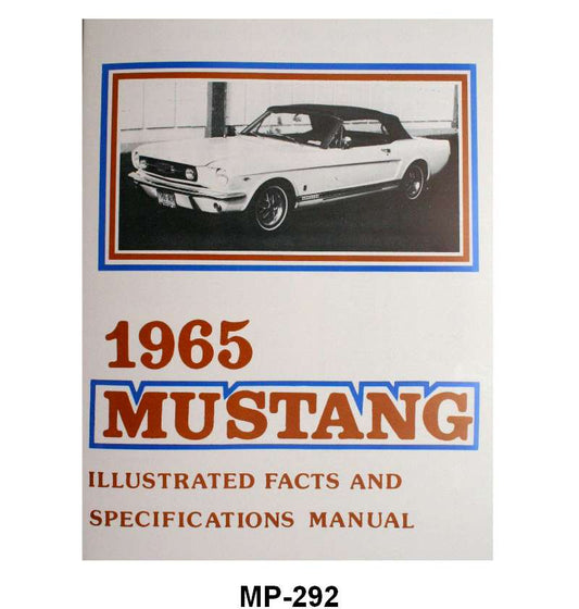 ILLUSTRATED FACTS & FEATURES - 65 MUSTANG