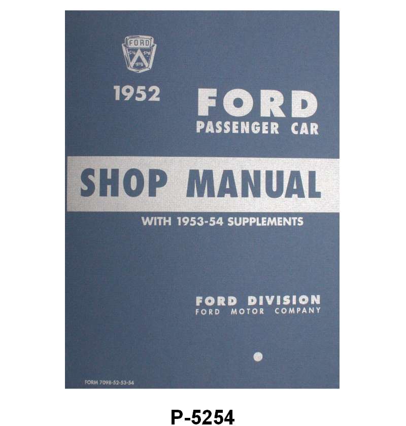 SHOP MANUALS - 52-54 PASSENGER