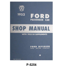SHOP MANUALS - 52-54 PASSENGER