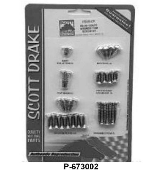 INTERIOR SCREW KIT - 67-68 MUSTANG CONVERTIBLE