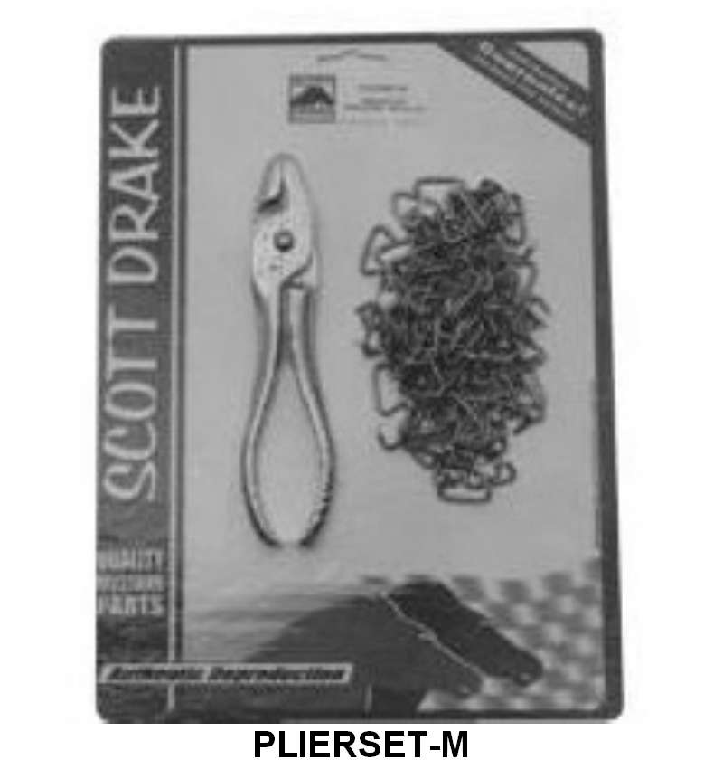 HOG RINGS AND PLIERS SET - CAST PLIERS