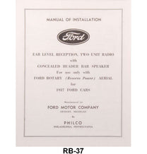 RADIO INSTRUCTION MANUAL - 37 PASSENGER